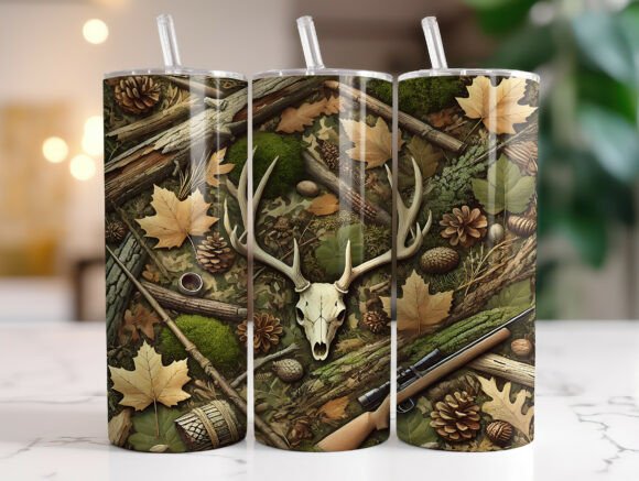 Camo Hunting Tumbler Wrap Design Review