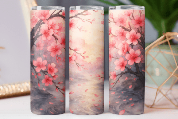 Cherry Blossom Floral Art Tumbler Wrap Review