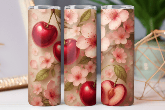 Cherry Blossom Floral Skinny Png Tumbler Review