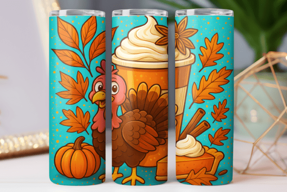 Coffee Thanksgiving Tumbler Wrap Design Review