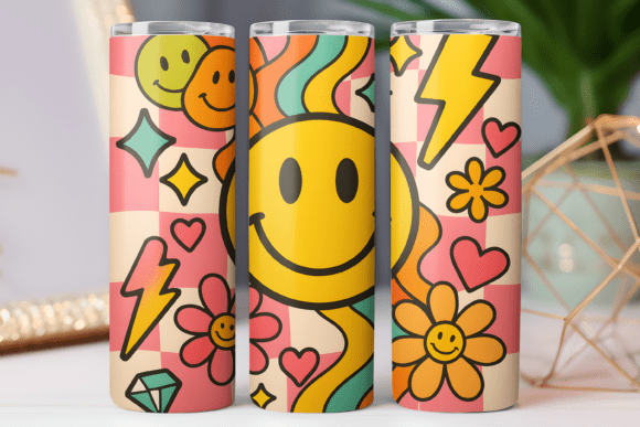 Daisy Smile Flower Tumbler Wrap Design Review