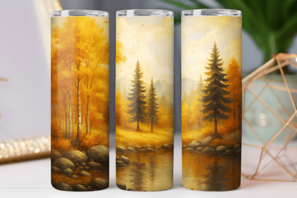 Fall Camping Tumbler Wrap Design Review