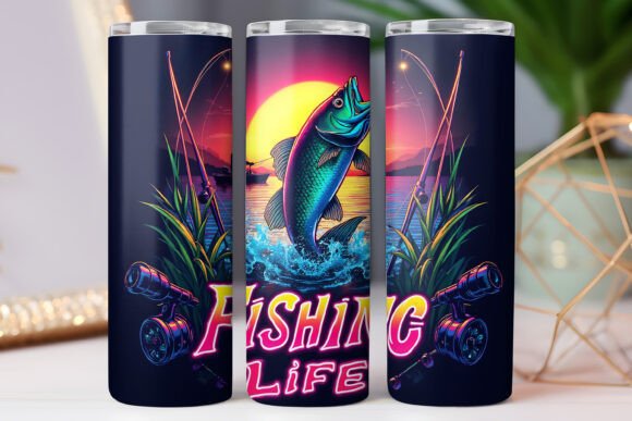 Fishing Life Tumbler Wrap 20oz Skinny Review