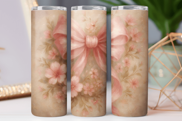 Floral Bow Tumbler Wrap Design Review