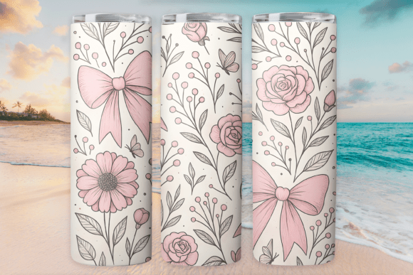 Floral Coquette Tumbler Wrap Design Review
