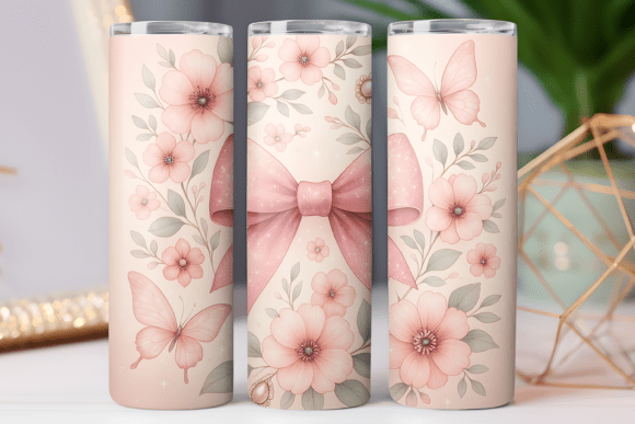 Floral Coquette Tumbler Wrap Png Design Review
