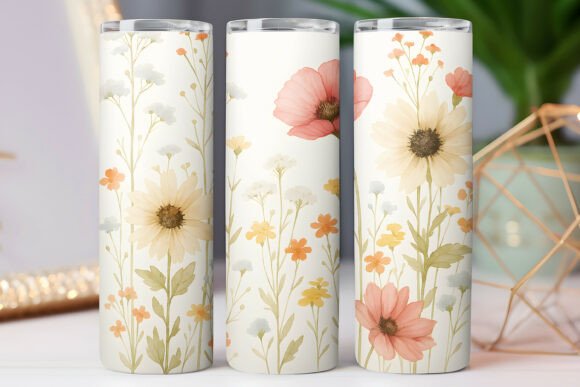 Flower Pattern 20oz Skinny Tumbler Wrap Review