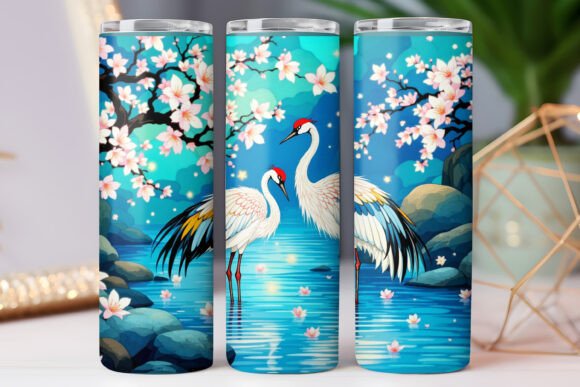 Japanese Bird Tumbler Wrap Design 20oz Review