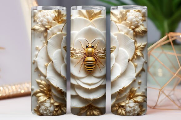 Luxury Bee Tumbler Wrap Design 20oz Review
