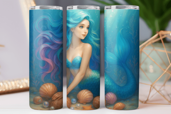 Mermaid Tumbler Wrap 20oz Design Review