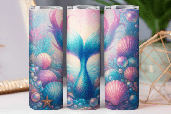 Mermaid Tumbler Wrap Design Review