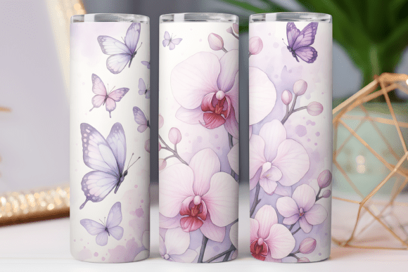 Orchid Floral Tumbler Wrap Design Review