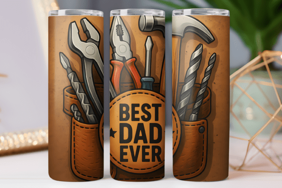 Review of Mechanical Father Tumbler Wrap 20oz PNG