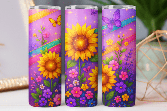 Spring Flower Tumbler Wrap 20oz Design Review
